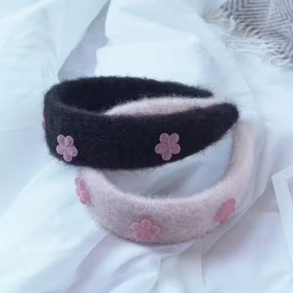 花朵軟糖羊毛氈×髮箍×共二色