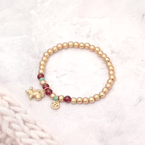 馬到金來&times;串珠手鍊