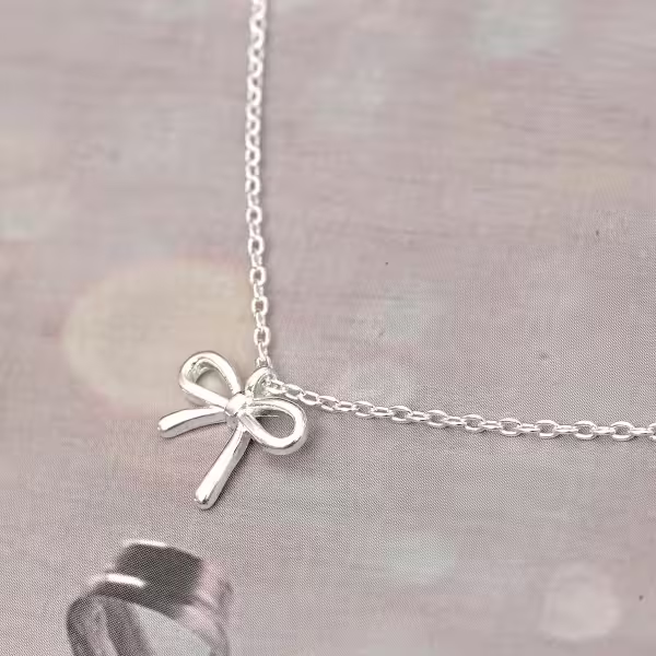 925銀飾&times;小清心蝴蝶結&times;鎖骨項鍊