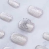 冰砂貓眼蝴蝶結亮面×穿戴式手指甲片×二十四入-第3張