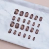 美拉德風琥珀亮面×穿戴式手指甲片×二十四入-第1張