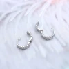 925銀針×蕾絲邊圓環×耳扣-第2張