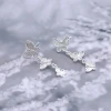 925銀針×蝴蝶群飛×耳環-第1張
