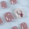 紅綠聖誕小鹿亮面×穿戴式手指甲片×二十四入-第5張