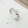 925銀飾&times;雙軌平結&times;開口戒指-第2張