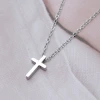 316鋼飾&times;十字架&times;項鍊&times;銀色-第3張