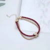 紅繩金線交叉&times;雙層手鍊-第2張