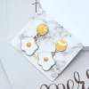 可愛荷包蛋×吊墜耳環-第1張
