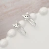 925銀針&times;小貓賣萌&times;後掛式耳環-第2張