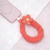 毛毛蟲小花朵×手機腕帶掛繩×橘色-第4張