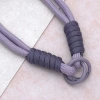 雙線素繩×手機腕帶掛繩×紫色-第4張