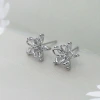 925銀針&times;立體五花瓣&times;耳環-第1張