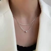 925銀飾&times;雙線蛇骨圓環&times;鎖骨項鍊-第5張