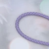 編織花紋皮革&times;手機腕帶掛繩&times;紫色-第4張