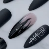 黑色火焰AMOR&times;穿戴式手指甲片&times;二十四入-第5張