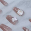 裸粉星月蝴蝶亮面&times;穿戴式手指甲片&times;二十四入-第4張