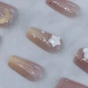 裸粉星月蝴蝶亮面&times;穿戴式手指甲片&times;二十四入-第6張
