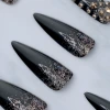 黑色金粉鉚釘亮面&times;穿戴式手指甲片&times;二十四入-第4張