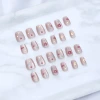 貓眼繽紛小花亮面×穿戴式手指甲片×二十四入-第1張
