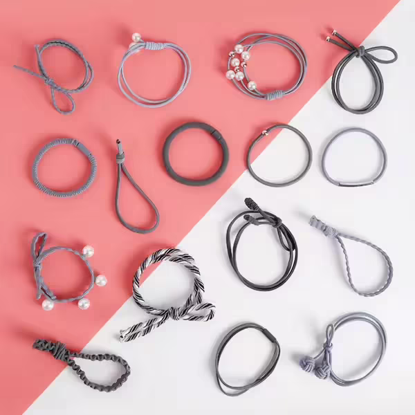 簡約森女系×十六套件髮束×灰-第1張