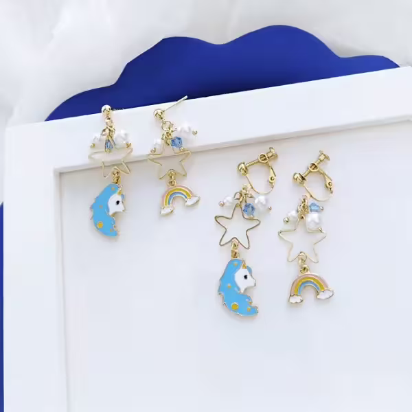 彩虹小馬與珍珠星星×不對稱吊墜耳環-第3張
