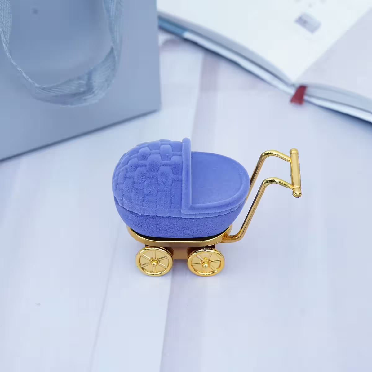 嬰兒手推車×適用戒指/項鍊/手鍊×絨布盒-第5張