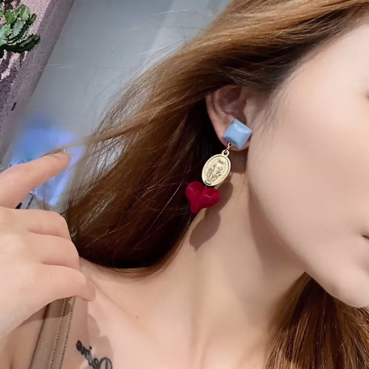 瑪麗亞的愛&times;不對稱吊墜耳環-第2張