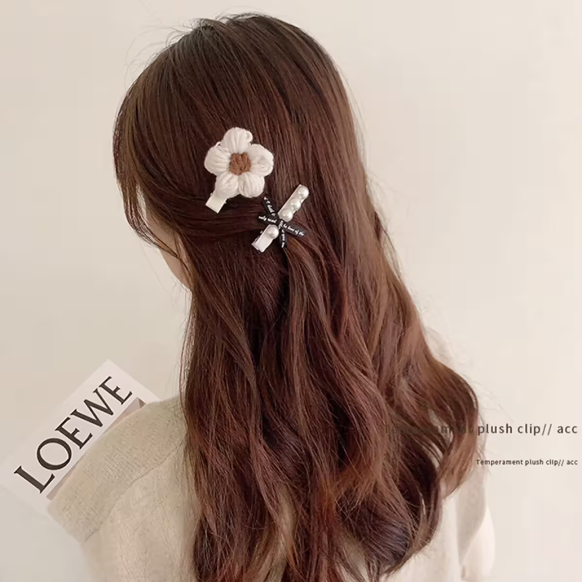 白咖黑領結毛毛&times;十套件髮夾組-第5張