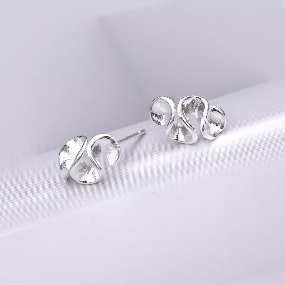925銀針×荷葉邊×耳針-第1張