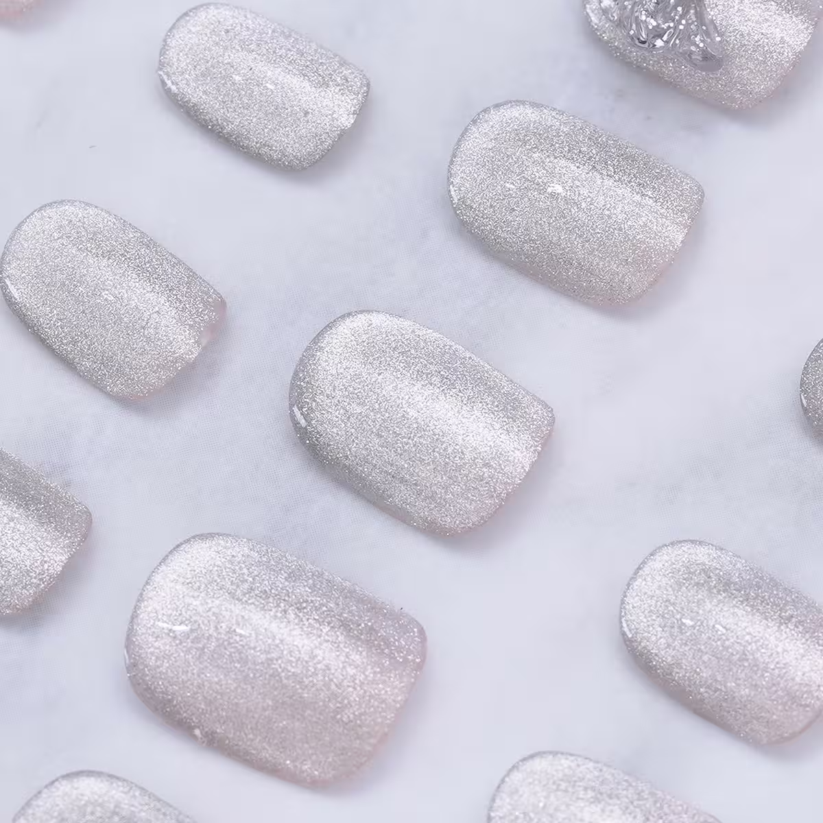 冰砂貓眼蝴蝶結亮面×穿戴式手指甲片×二十四入-第5張