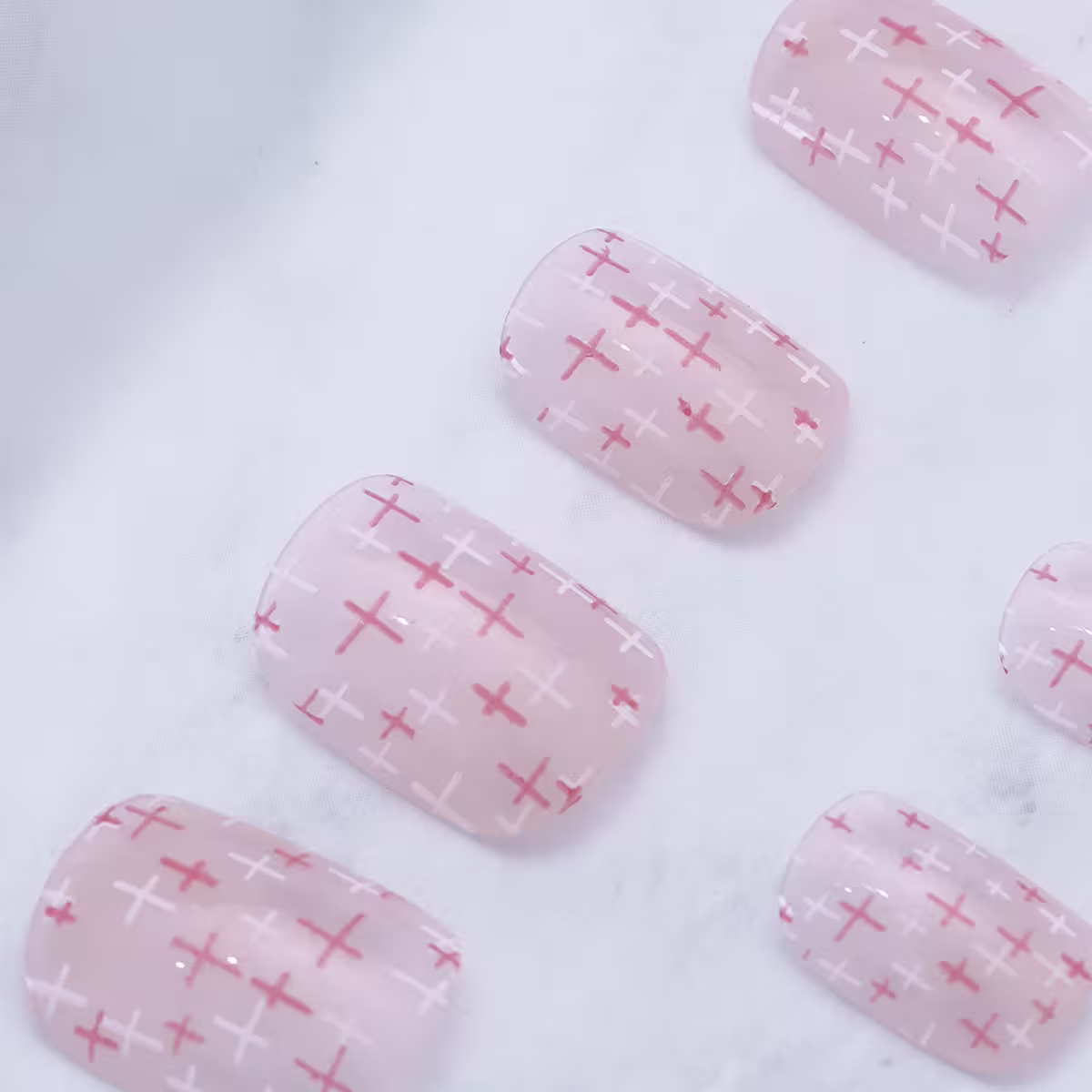 毛呢紅小香風亮面×穿戴式手指甲片×二十四入-第6張