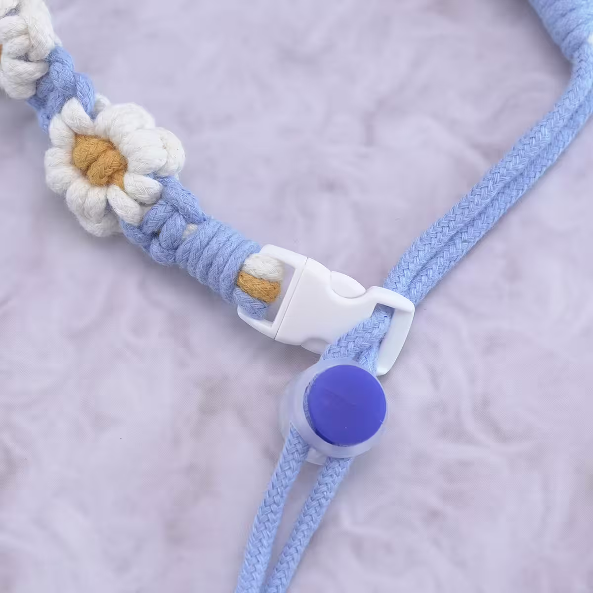 小雛菊編織×飲料杯繩×藍色-第3張
