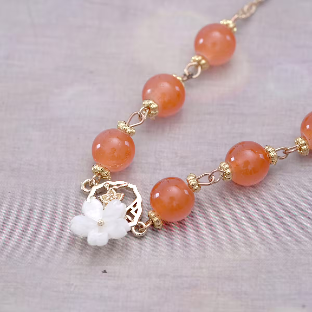 橘彩海棠花×手鍊-第4張