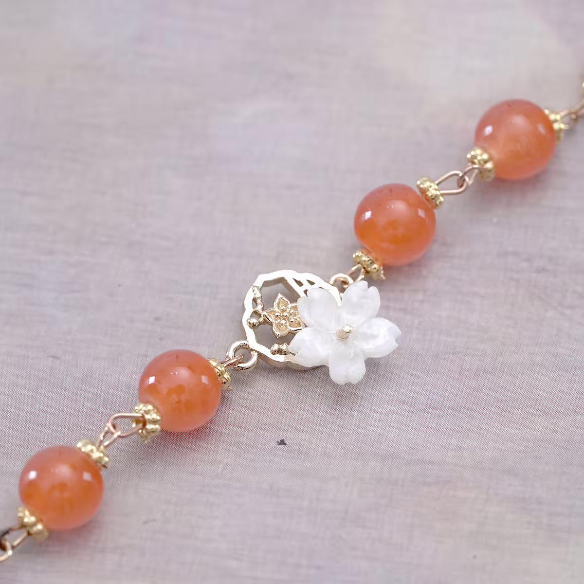 橘彩海棠花×手鍊-第5張