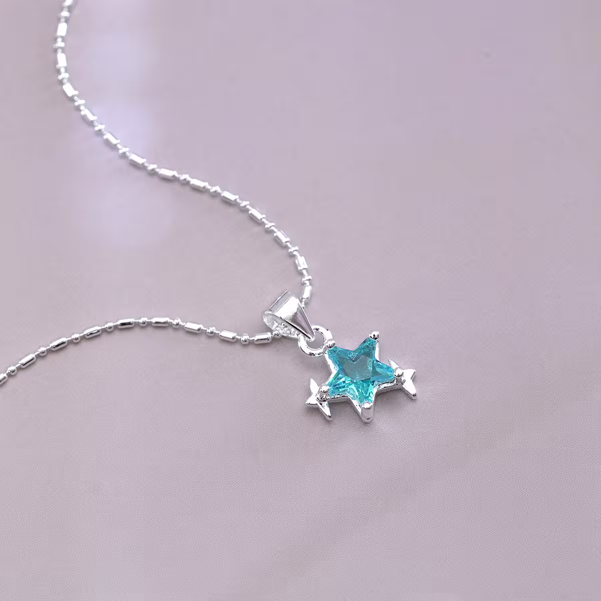 925銀飾×海藍之星×鎖骨項鍊-第2張