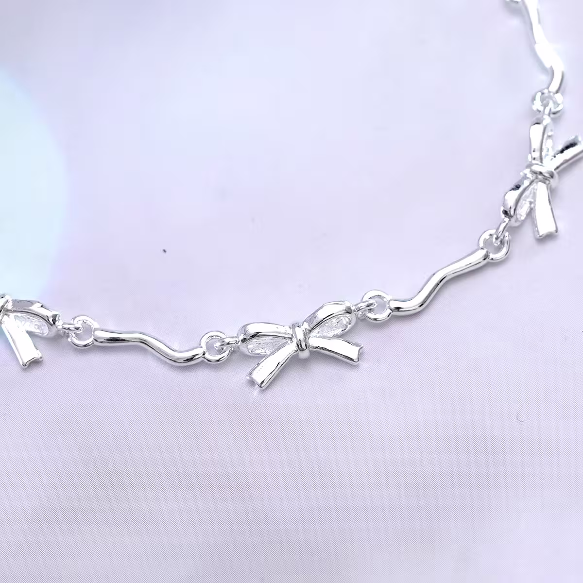 925銀飾×蝴蝶結波浪×手鍊-第4張