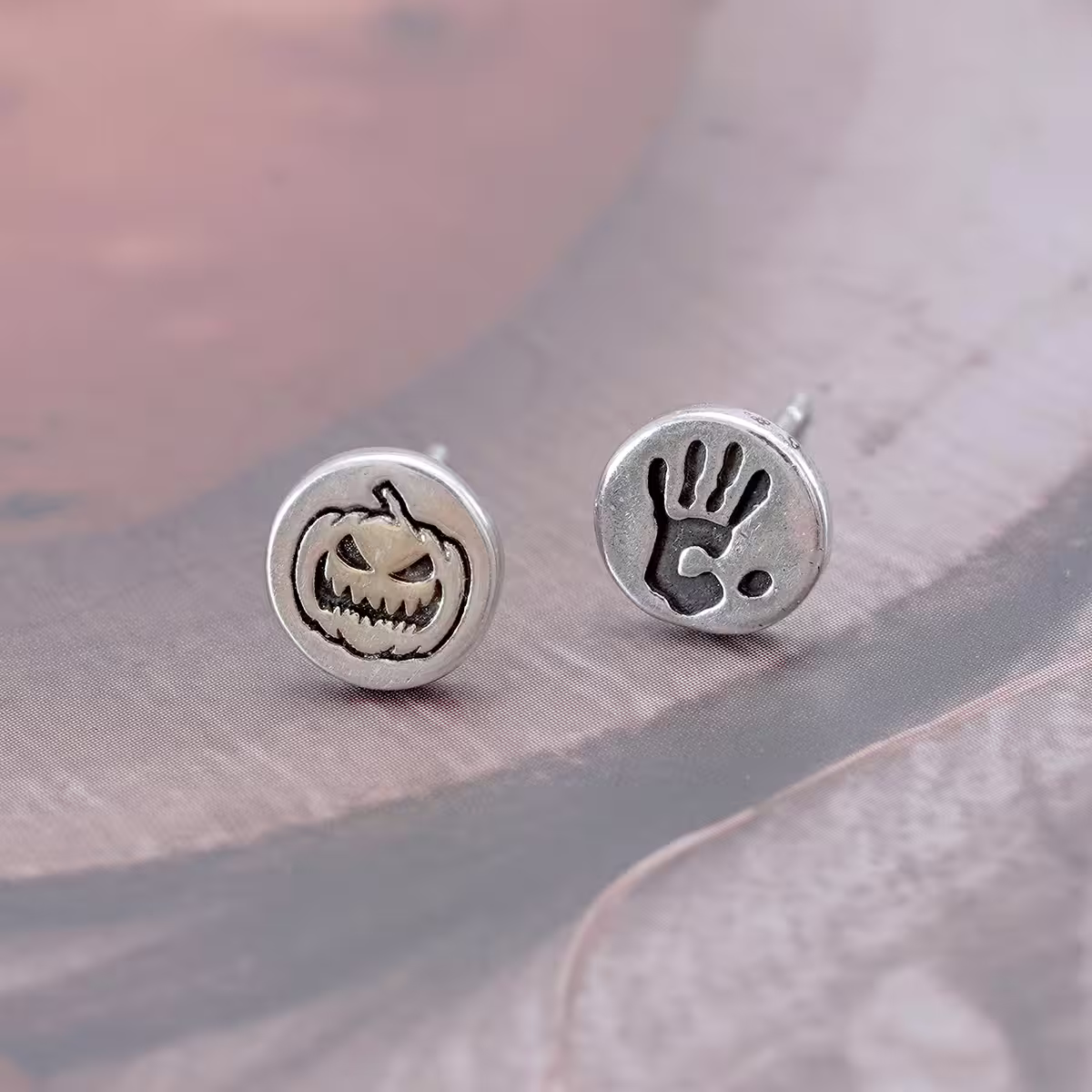 925銀針×南瓜跟鬼手×耳環-第1張