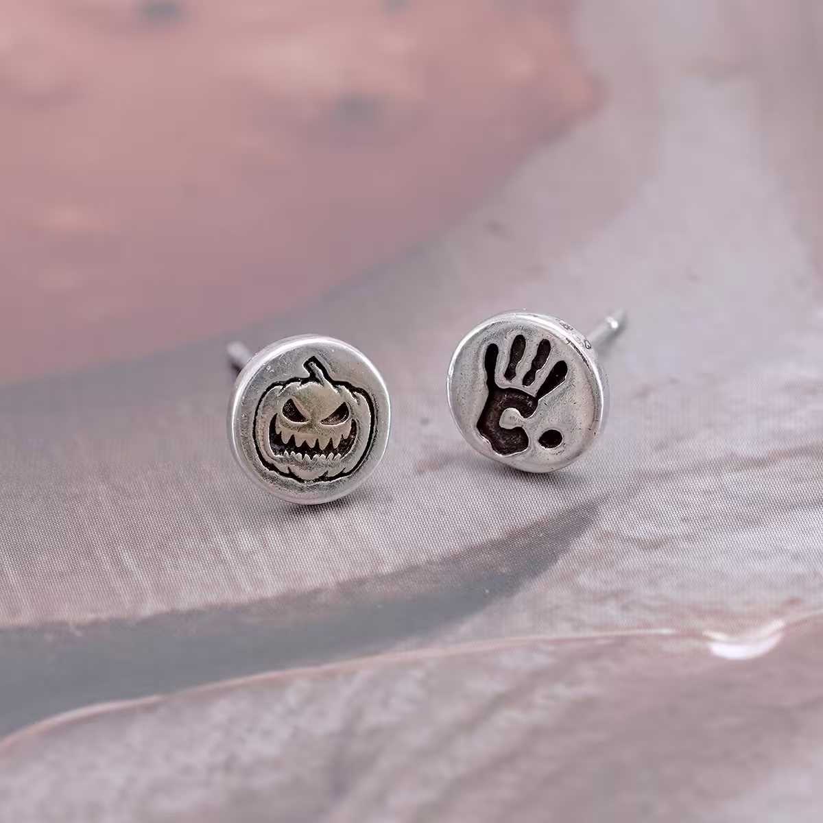 925銀針×南瓜跟鬼手×耳環-第4張