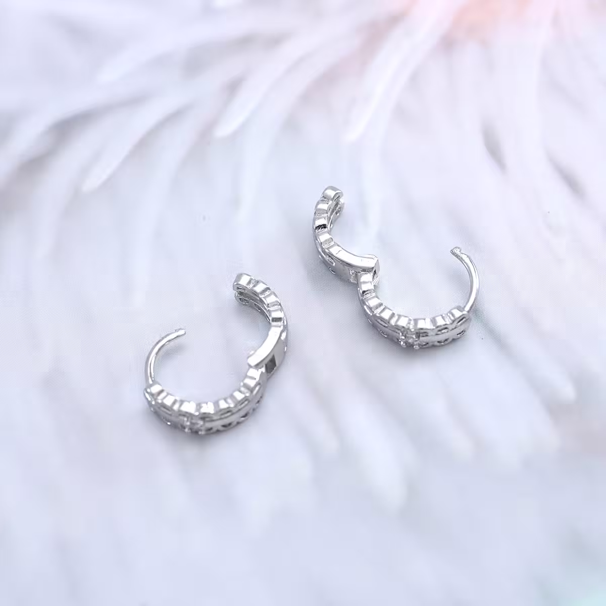 925銀針×蕾絲邊圓環×耳扣-第2張