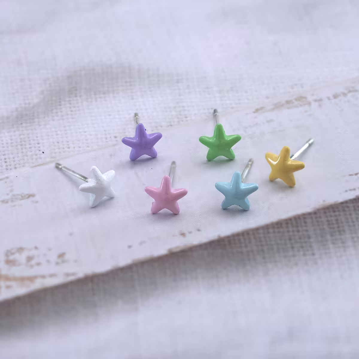 彩色小星星×三套件耳環組-第1張