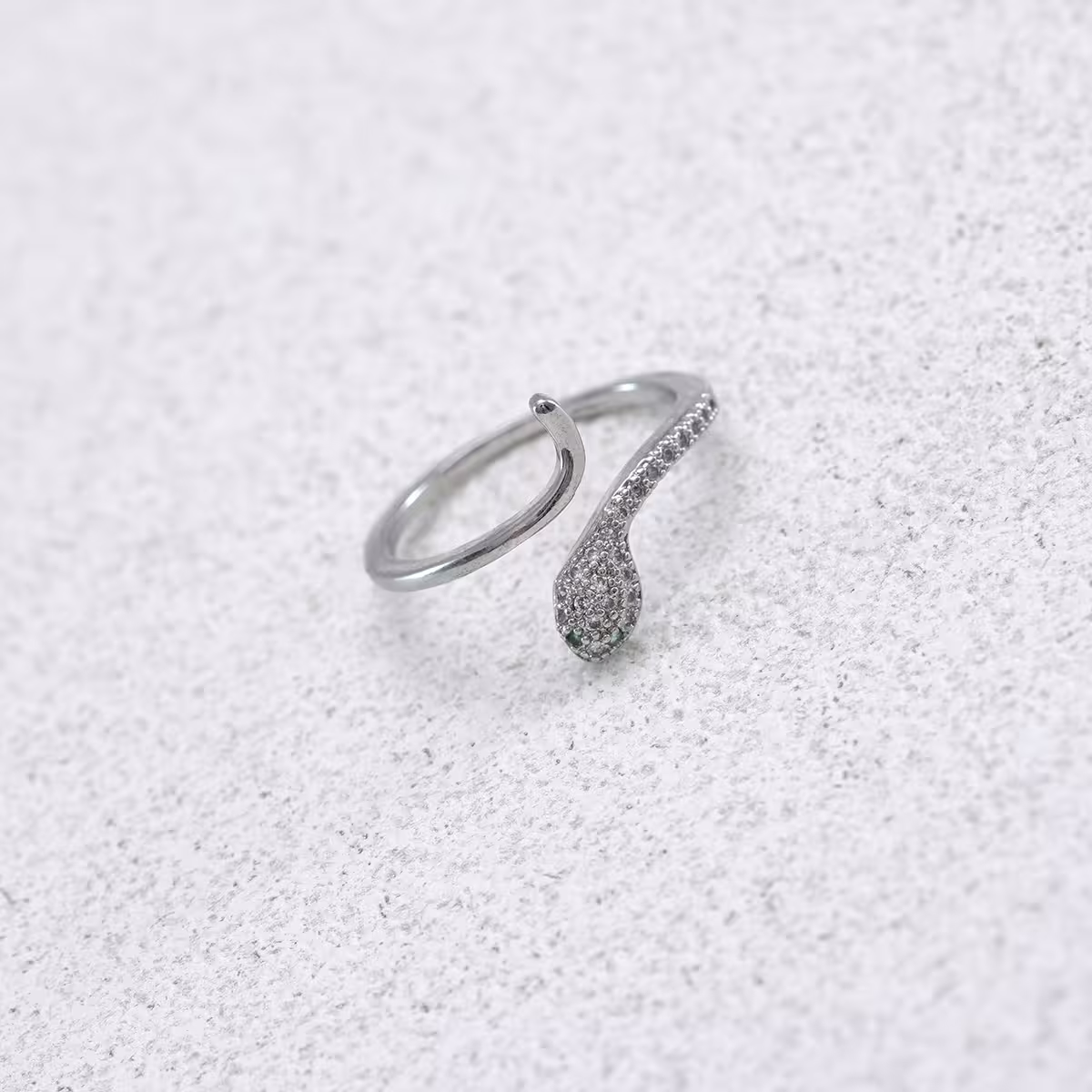 925銀飾×綠眼小蛇×開口戒指-第2張