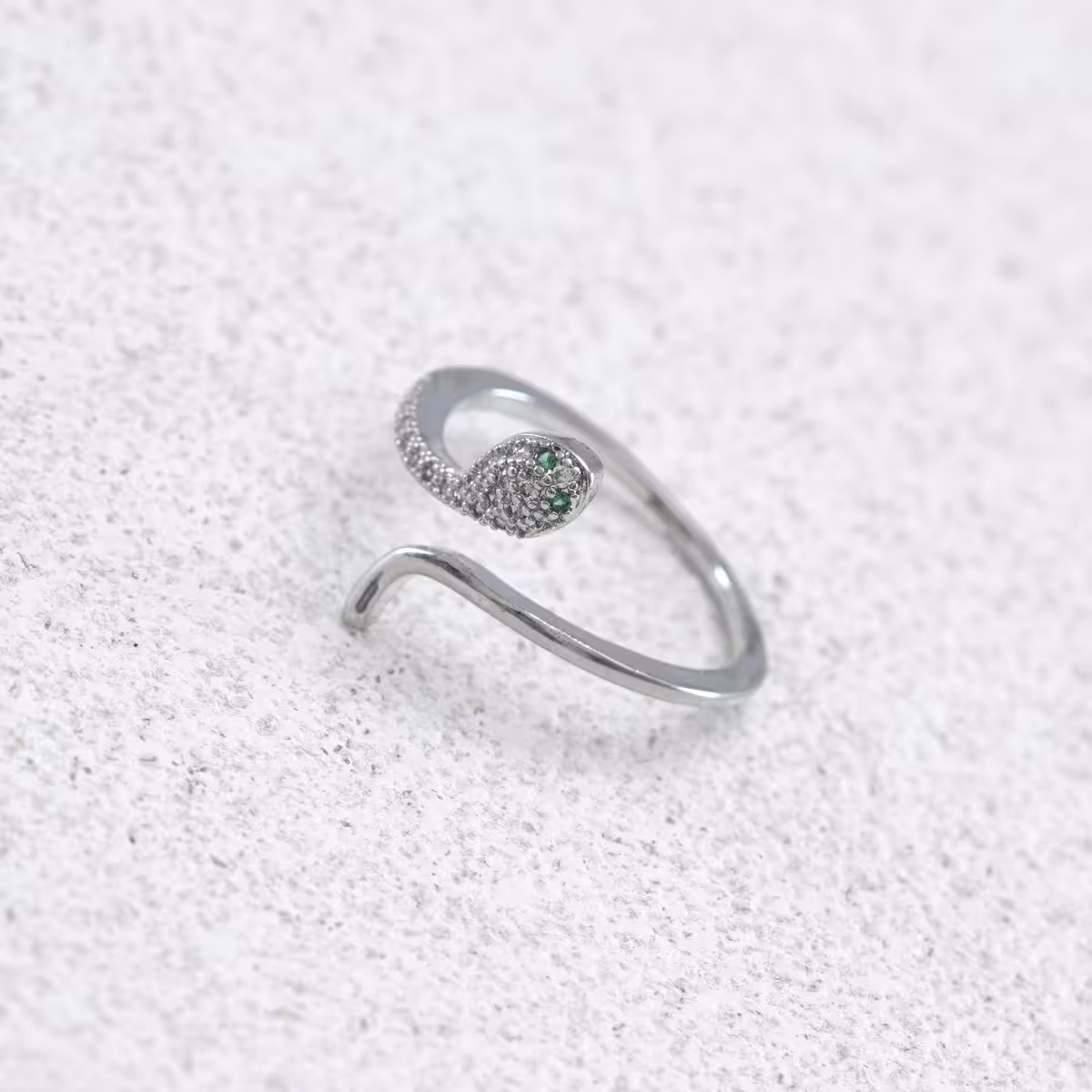 925銀飾×綠眼小蛇×開口戒指-第4張