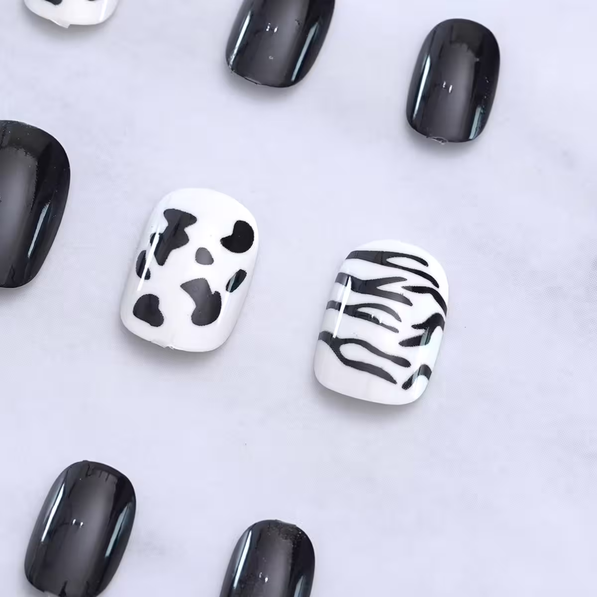 經典動物皮紋亮面×穿戴式手指甲片×二十四入-第4張