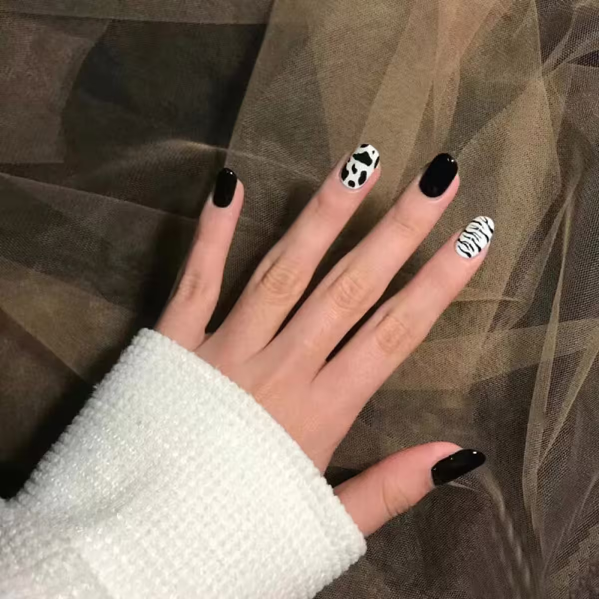 經典動物皮紋亮面×穿戴式手指甲片×二十四入-第6張