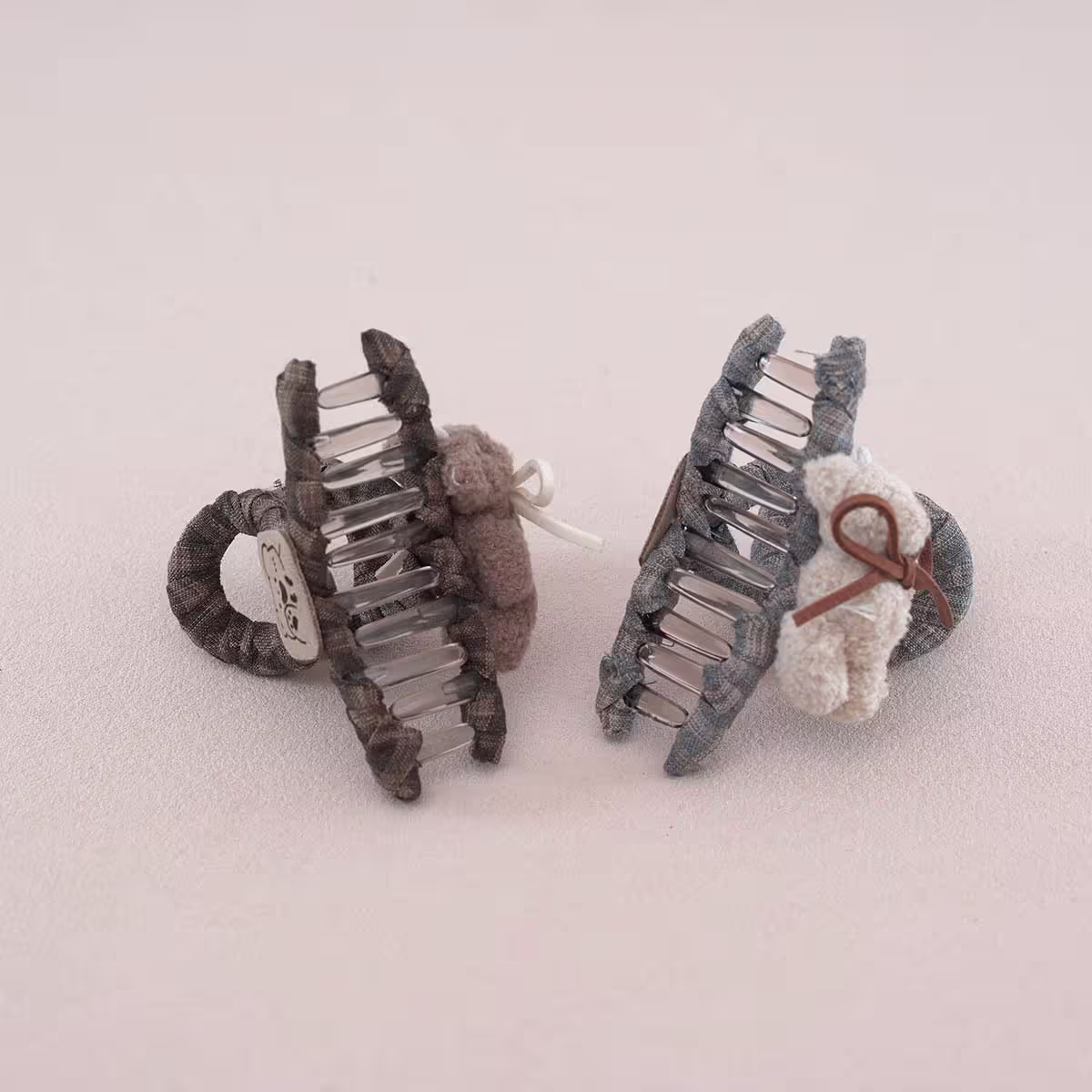 菱格小熊×鯊魚夾×共 二色-第4張