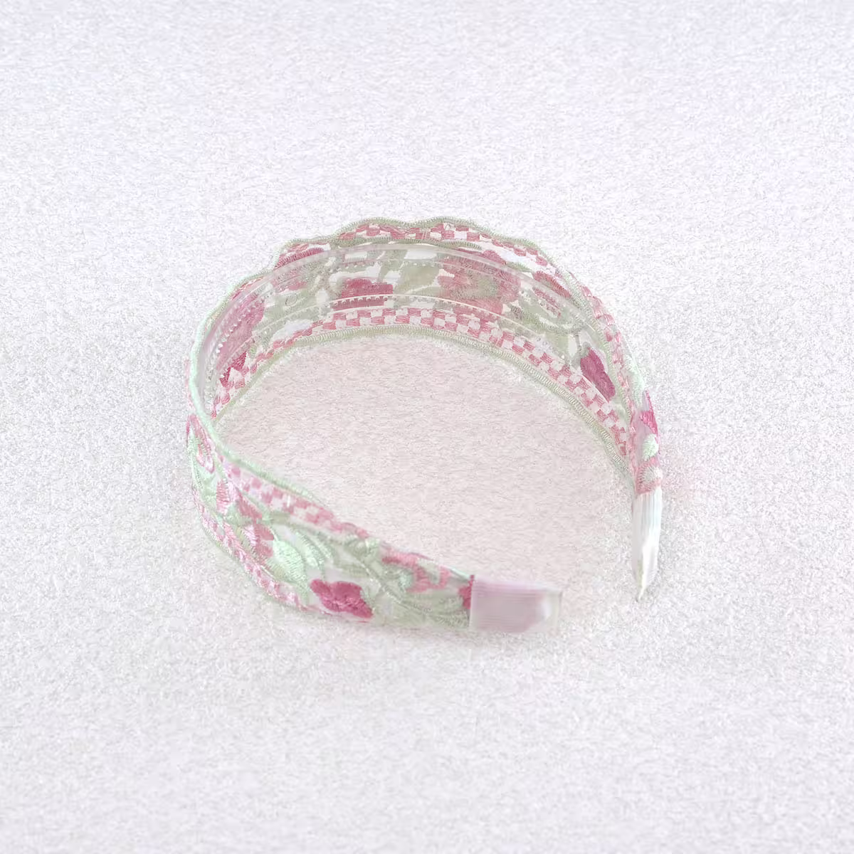 綠意紅花刺繡×髮箍-第2張