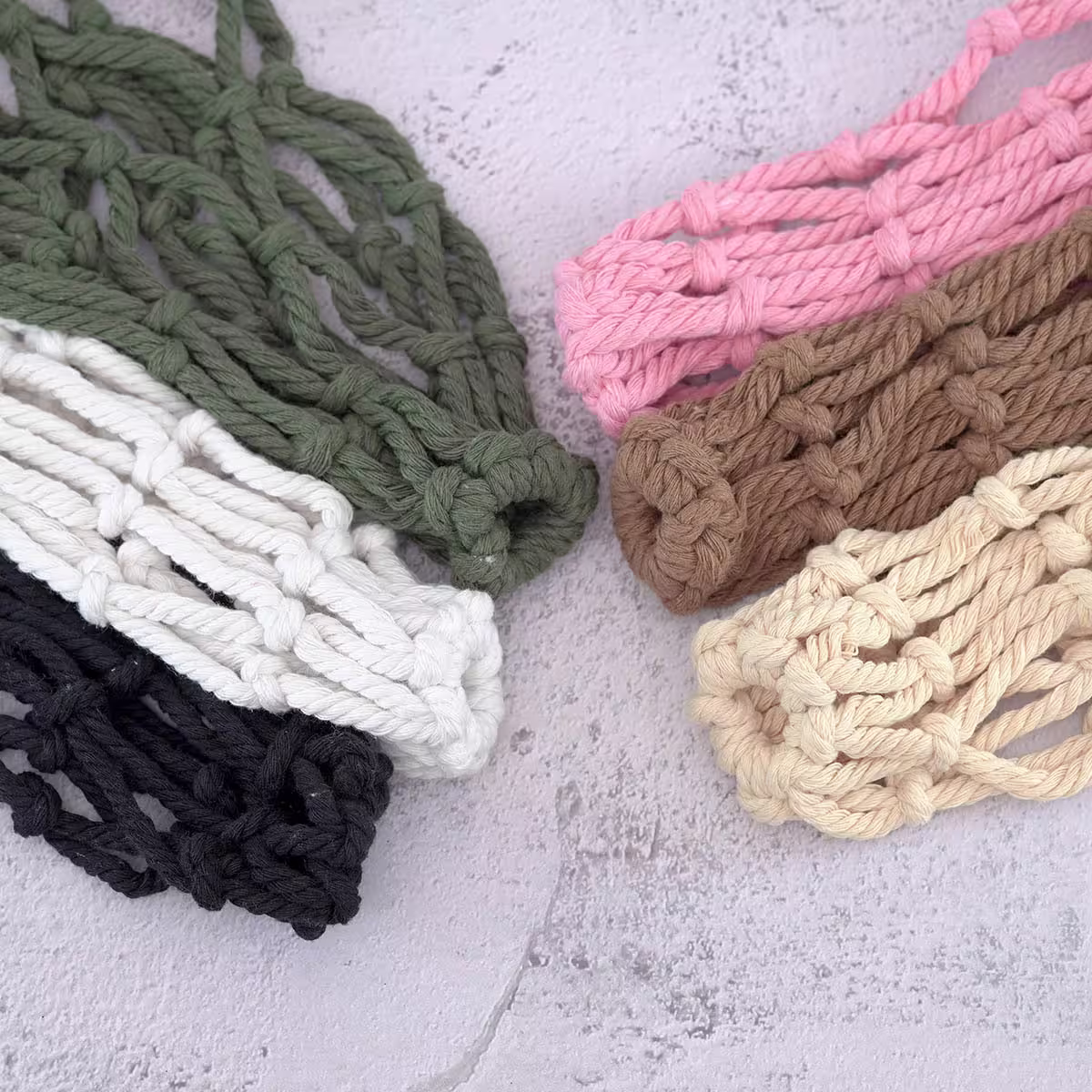 素色鏤空網編×飲料水瓶提袋×粉紅-第5張