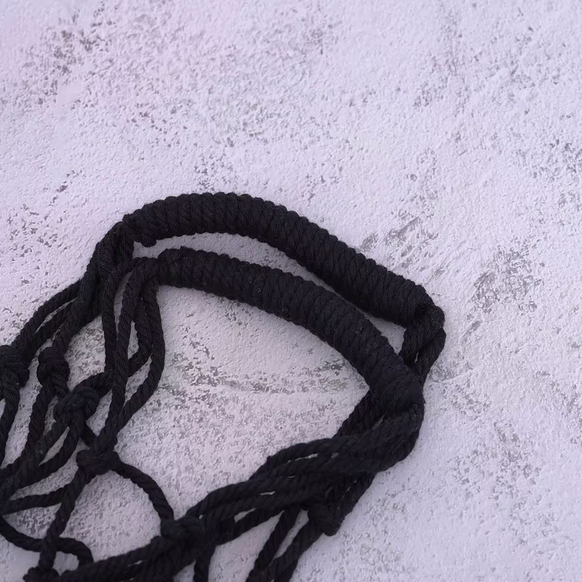 素色鏤空網編×飲料水瓶提袋×黑色-第4張