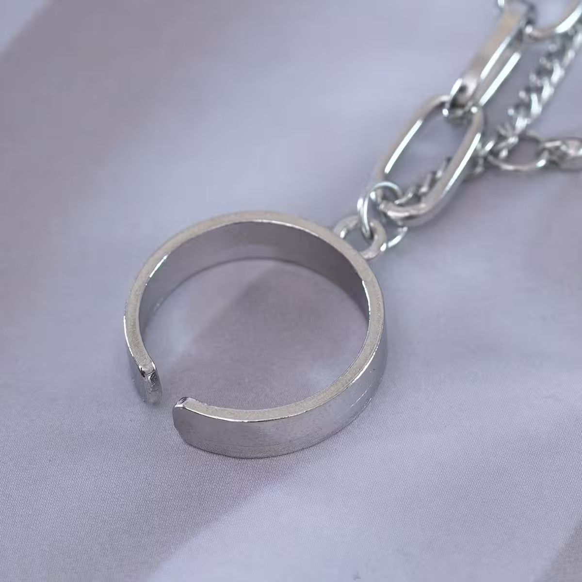 甜酷惡魔十字架×二套件連接戒指組-第3張