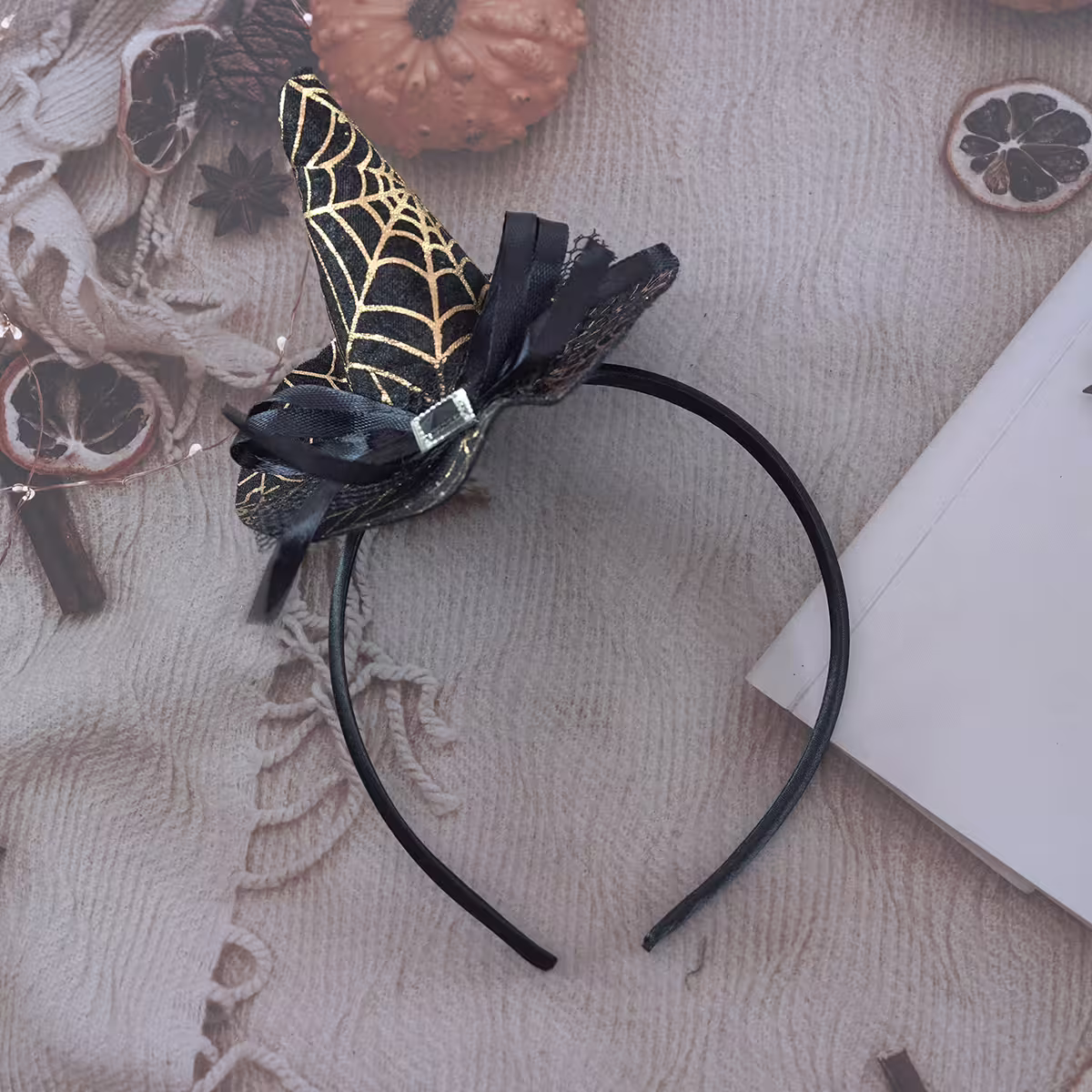 黑色蜘蛛網×小女巫×髮箍-第1張